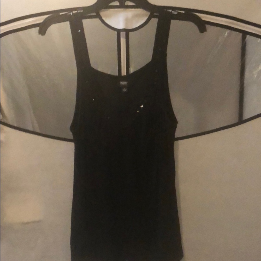 Mossimo black tank with v-neck and sequin accents. ❤️